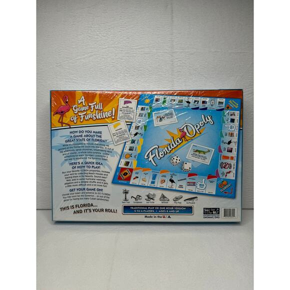 FloridaOpoly - Florida Themed Monopoly Board Game New Sealed - Picture 2 of 6